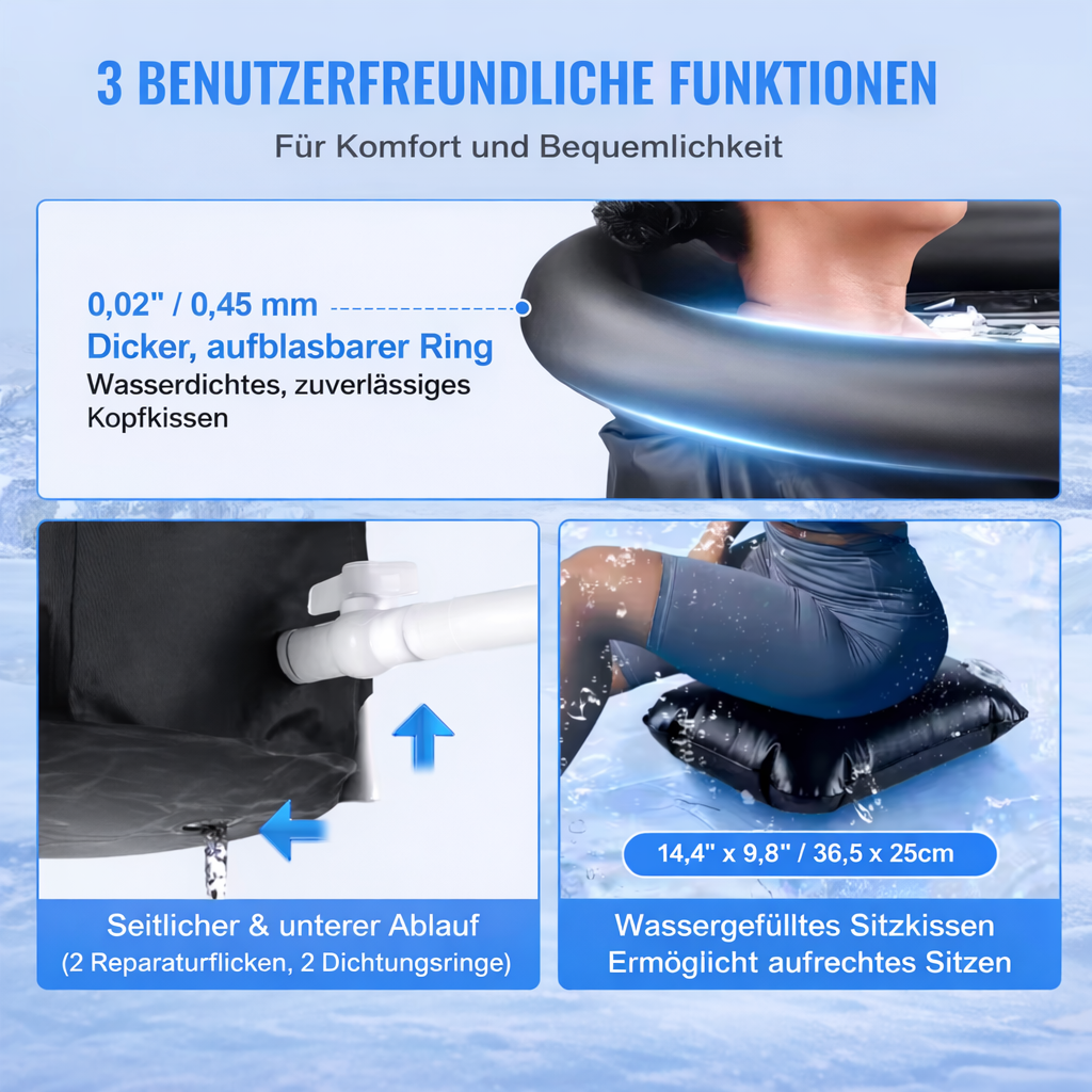 Premium Eisbad Tonne | Kältetherapie
