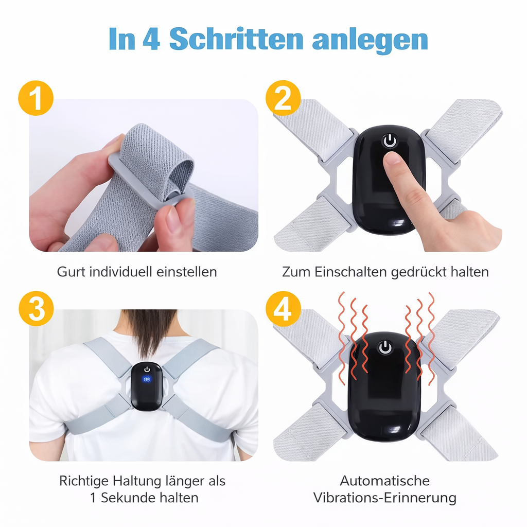Intelligenter Haltungskorrektor für einen starken Rücken | Bessere Rückenhaltung