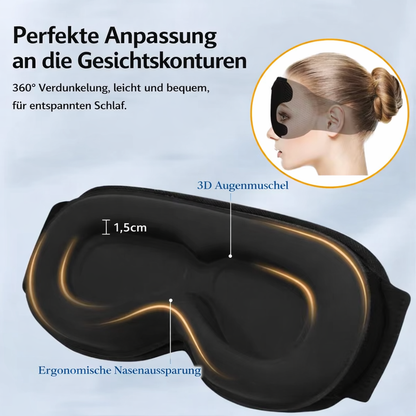 3D Schlafmaske mit integrierten Bluetooh-Kopfhörern | Smarte Schlafmaske