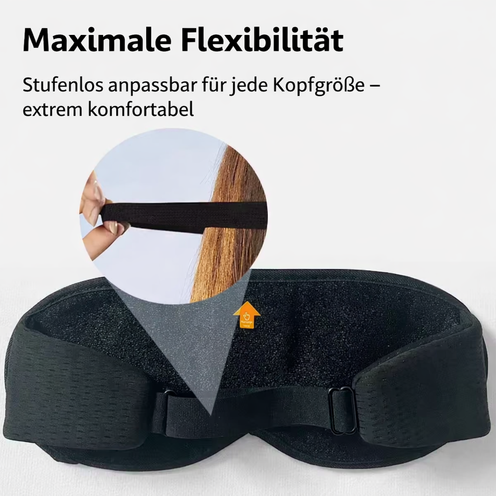 3D Schlafmaske mit integrierten Bluetooh-Kopfhörern | Smarte Schlafmaske