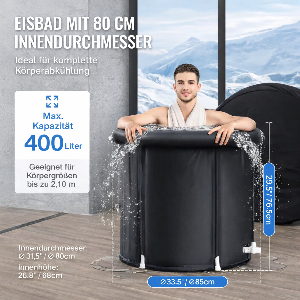 Premium Eisbad Tonne | Kältetherapie